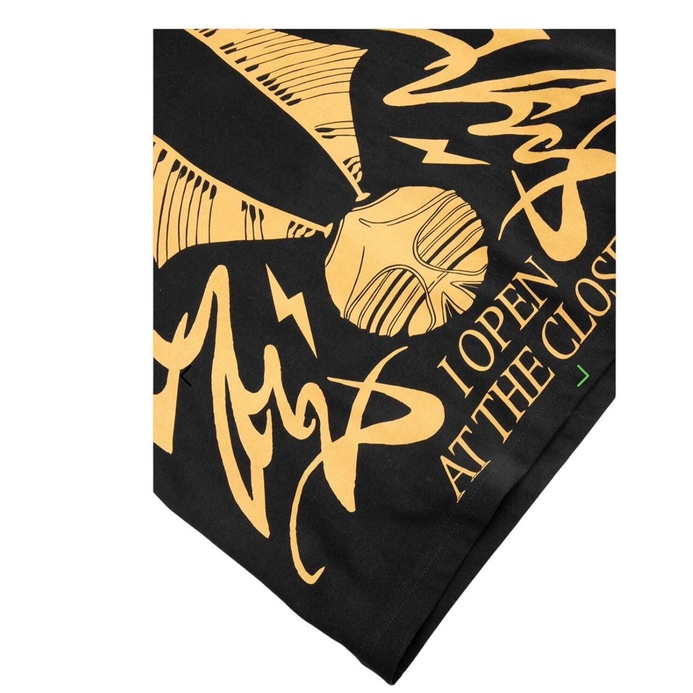 Harry potter Kids Black Graphic T Shirt I Open At The Close Wizardry Design - Picture 4 of 7